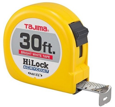 Tajima Hi-Lock , standard scale 30 ft. x 1 inch steel blade