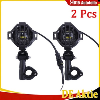 2x LED Zusatzscheinwerfer Spot Nebelleuchte Auxiliary Für BMW R1200GS F800GS