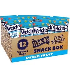 Snacks de frutas Welchs, caja de bocadillos de frutas mixtas, sin gluten, paquetes de bocadillos de 5 oz