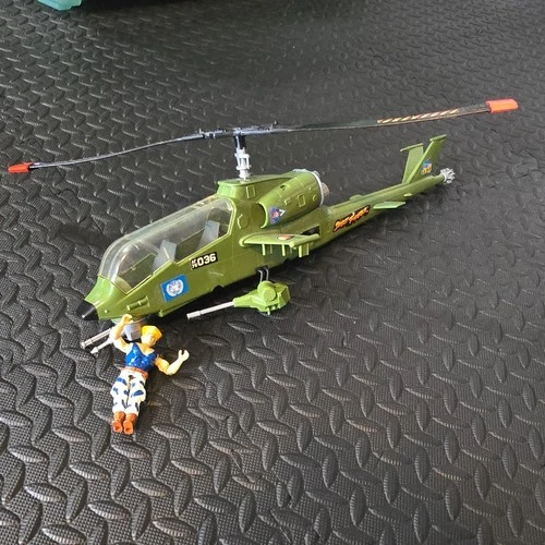 GI JOE Street Fighter Heli-Fighter (Dragonfly) Helicopter Vehicle - 1994 Hasbro