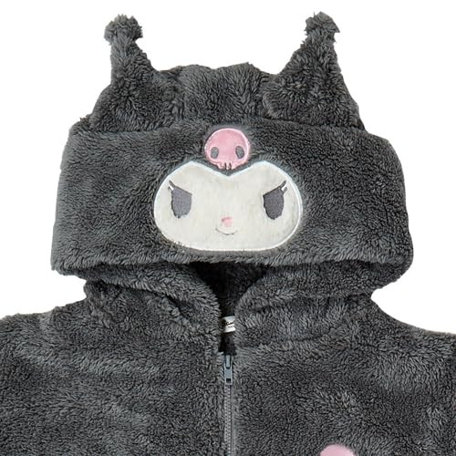 Sanrio Zip-up Hoodie Kuromi ML Size Height: Approx. 154-162cm - Picture 2 of 3