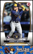 Garrett Mitchell 2023 Bowman #41 Milwaukee Brewers Rookie RC