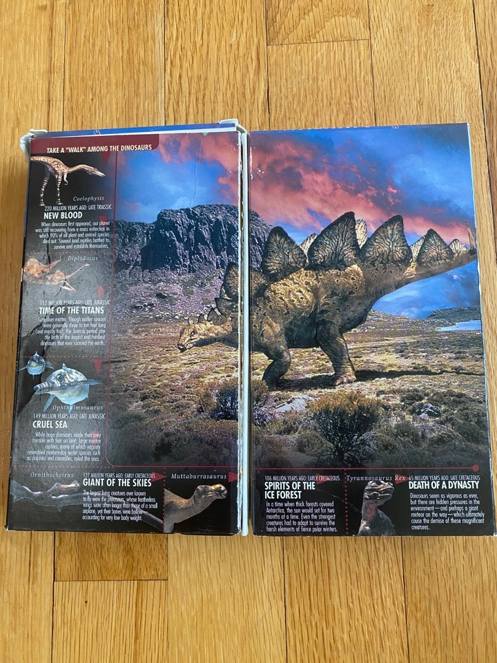 BBC Video Walking with Dinosaurs (VHS, 2001, 2-Tape Set) - Image 2 of 4