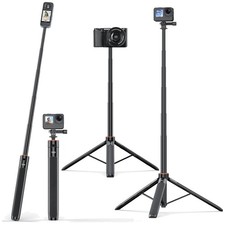 Portable Telescopic Selfie Stick Tripod for Action Cameras