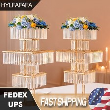 2 PCS Flower Stands, 5 Tiers Flower Vase Stands, 125cm H Wedding Flower Stands