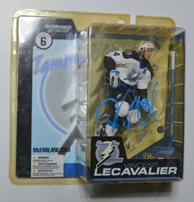 VINCENT LECAVALIER TAMPA BAY LIGHTNING SERIES 6 MCFARLANE SIGNED AUTOGRAPHED COA
