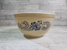 Vintage Pyrex Homestead #402 Mixing 1.5 Qt Nesting Bowl Blue & Tan Speckled