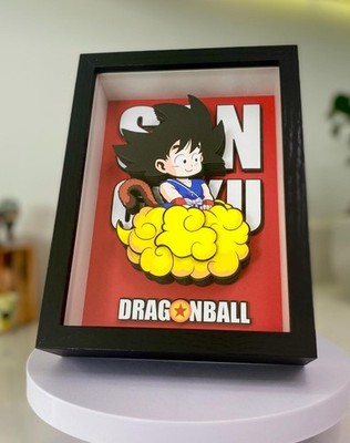 Dragon Ball Goku Kakarot I 3D Paper Cut Frame I 3D Shadow Box Art I Poster