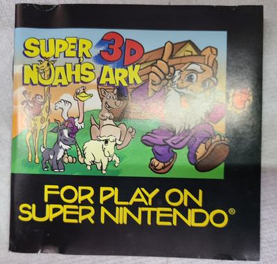 Super 3d Noah s Ark Super Nintendo Manual Only