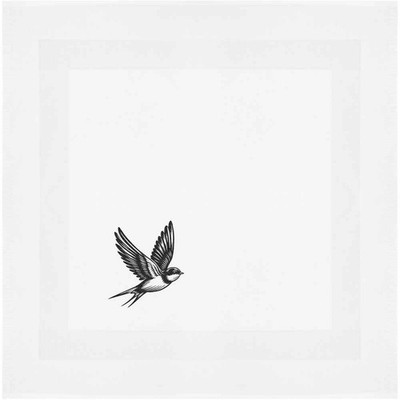 Baumwollserviette/Essenstuch ''Schwalbenvogel im Flug'' (NK00044110)