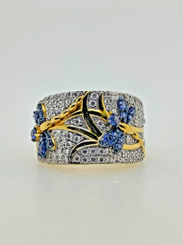 Charles Winston for Bella Luca Dragonfly Ring Sterling Silver 925 Womens