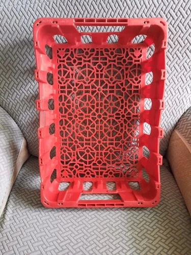 Vintage  Coca-Cola Red Plastic Carrier Case Crate 18 1/4"x12 1/2"x4 1/2".