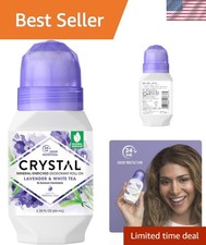 Crystal Mineral Deodorant Roll-On: Lavender  White Tea, 24-Hour Odor Protection