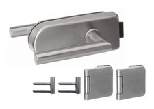 Beschlag-Set Circolare Edelstahl für Glas-Drehtür  Schiebe-Elemente