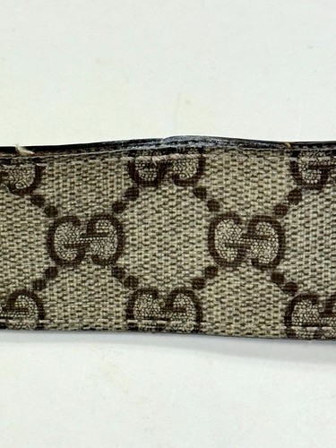 Gucci Supreme GG Monogram Interlocking Men Leather Beige Belt Size 95/38 - Picture 7 of 7