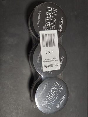 3 x CATRICE INVISIBLE matte Loose Powder Long Lasting neu ovp