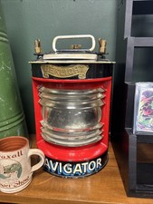 Heklight Navigator boat lamp Vintage bargeware barge ware canal sign writer
