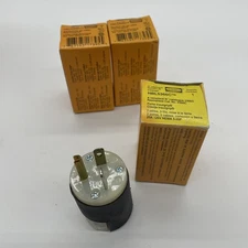 Hubbell HBL5366C Cord Grip Plug, 3 Wire Grounding 20A 125V NEMA 5-20P Lot Of 3