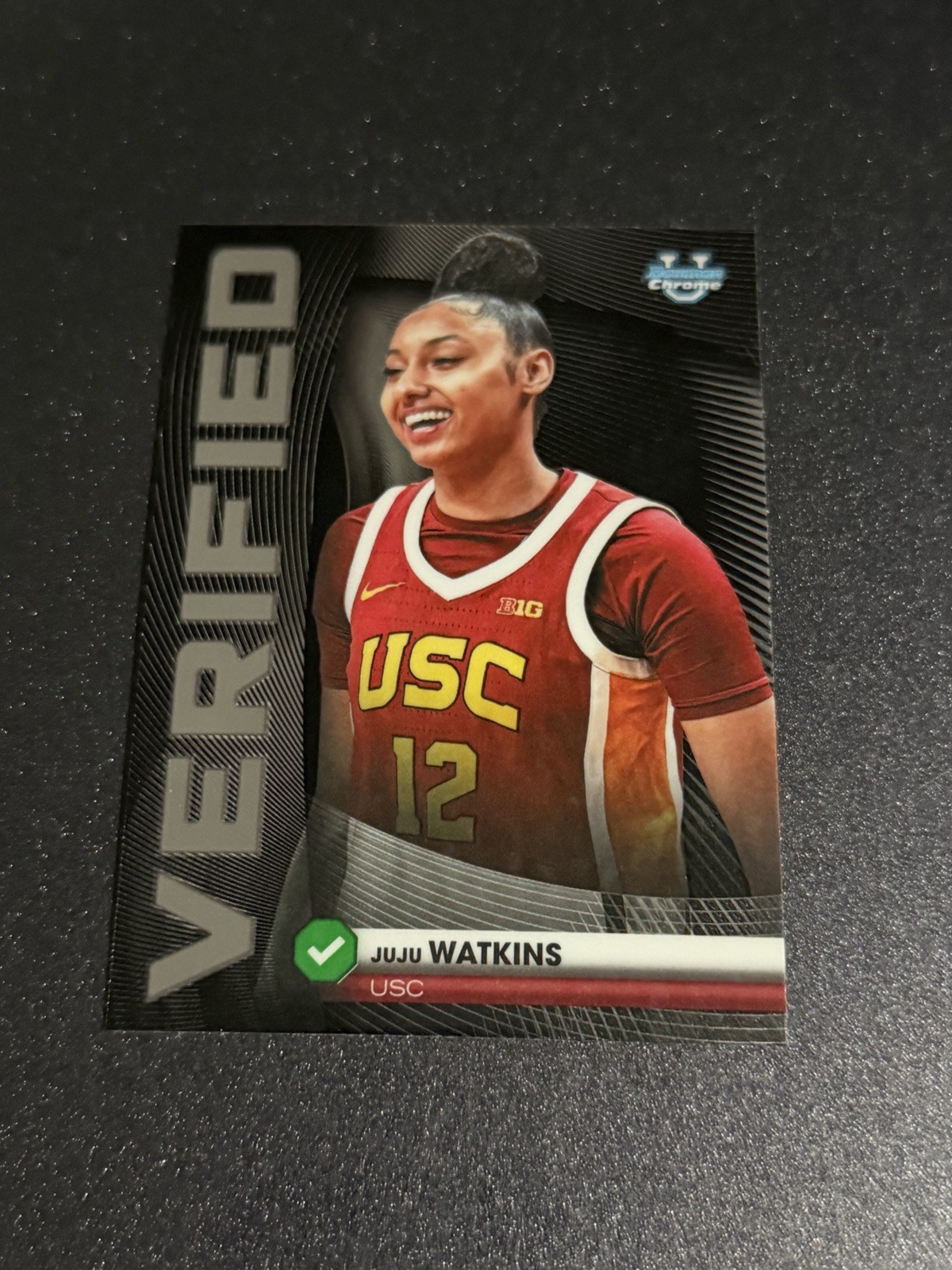 2025-26 Bowman Basketball JuJu Watkins Bowman Verified Insert #BV-8 - USC