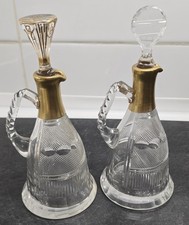 Moser Splendid Cruet Golden Trim 