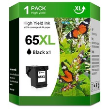 65 XL Black Ink Cartridge For HP Deskjet 2652 2655 3752 3755 ENVY 5032 5010 5055