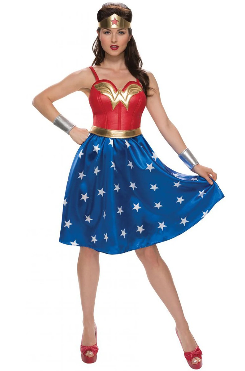 Ciao - Costume Wonder Woman Fille - Officiel DC - Taille 5-7 Ans - Halloween Carnaval