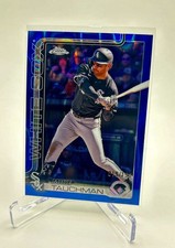 2025 Topps Chrome - Mike Tauchman #117 Blue RayWave Refractor /150 White Sox