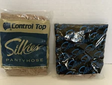 Silkies Control Top Pantyhose #105 (721) Medium Nude Lot of 2 Stockings Hosiery