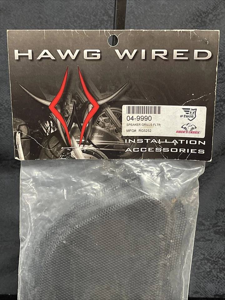 Parrillas de altavoz delanteras Hawg de malla de acero con cable Harley FLTR Road Glide 1998-2013 Foto 2 de 4