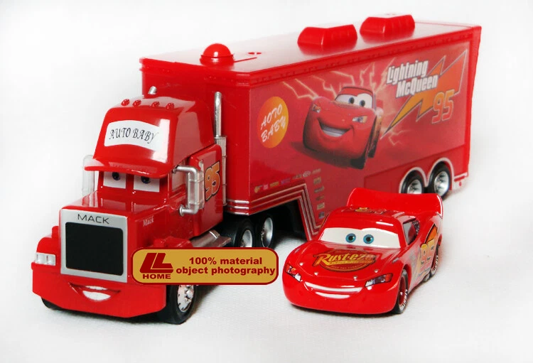 Disney Movie Cars The Big Size MACK TRUCK McQueen Model Figures