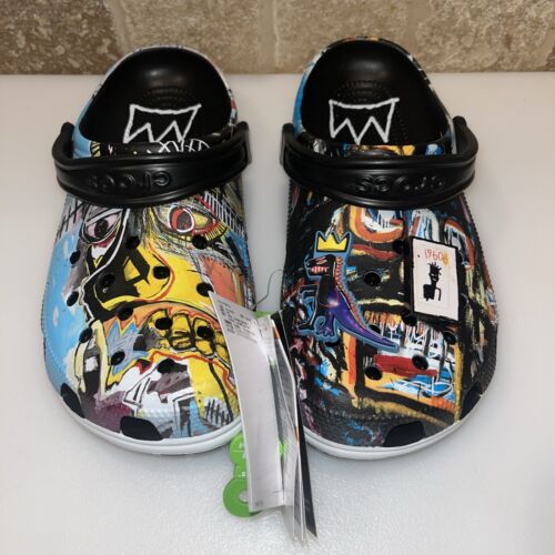 CROCS x JEAN MICHEL BASQUIAT Classic Clogs Clog Men 8 Women 10 41 EU NWT New
