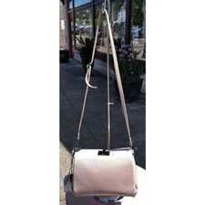 Viola Castellani Milano Blush Pink Leather Shoulder Crossbody Bag New W/tags