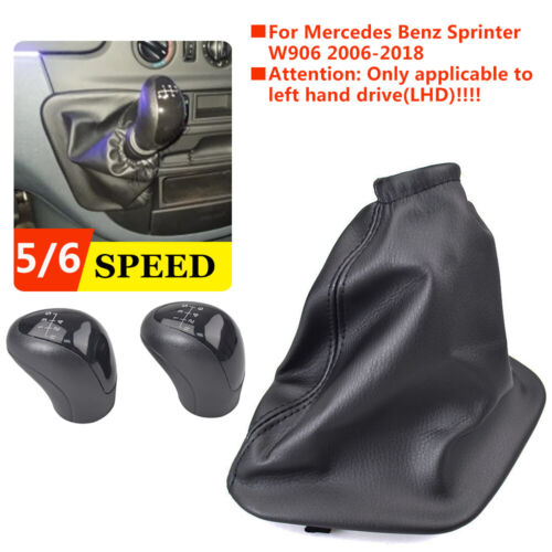 Gear Shift Knob Shift Boot Cover 5/6 Speed For Mercedes Benz Sprinter 2006-2018 - Picture 2 of 39