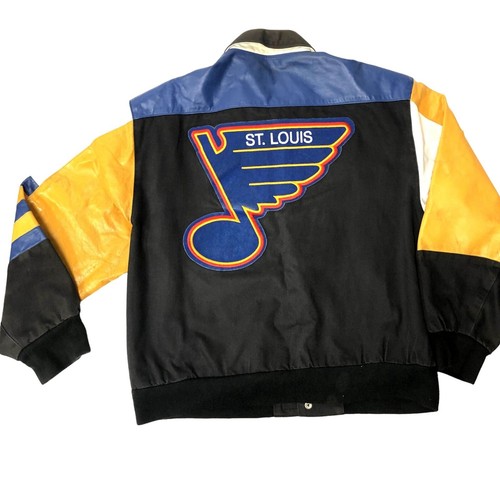 Vtg Jeff Hamilton JH 1994 NHL St Louis Blues Bomber Hockey Western Conference XL - Picture 2 of 17