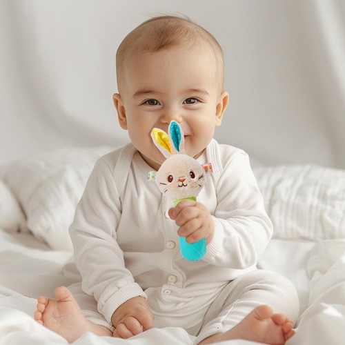 1/2x Babies Soft Hand Rattles Shaker Soft Developmental Toy For Infants Newborns - Picture 10 of 18