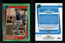 2021 Panini Optic Baseball Green Dragon Rated Rookie #47 Ian Anderson /88