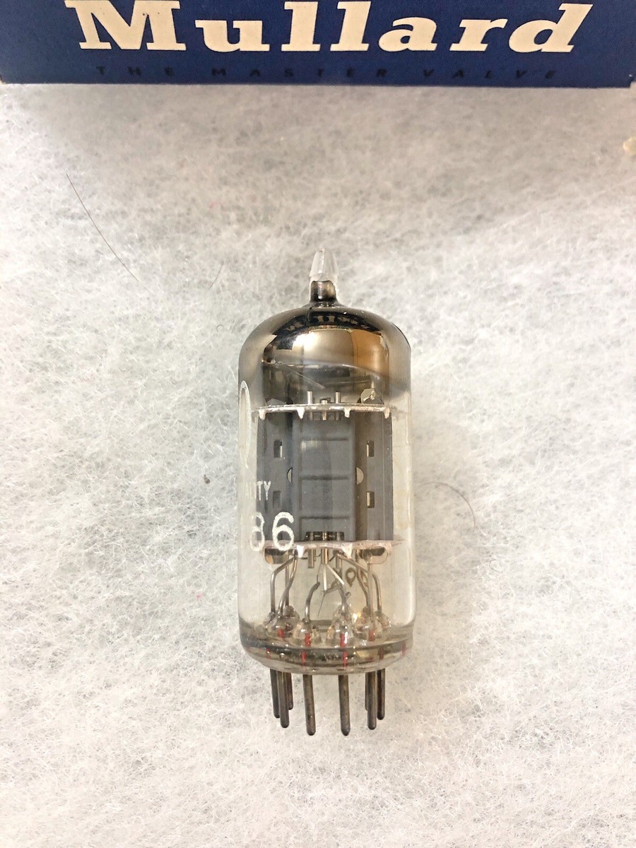 Amperex 7316 ECC186 12AU7 Mullard Label NOS NIB D Getter Super