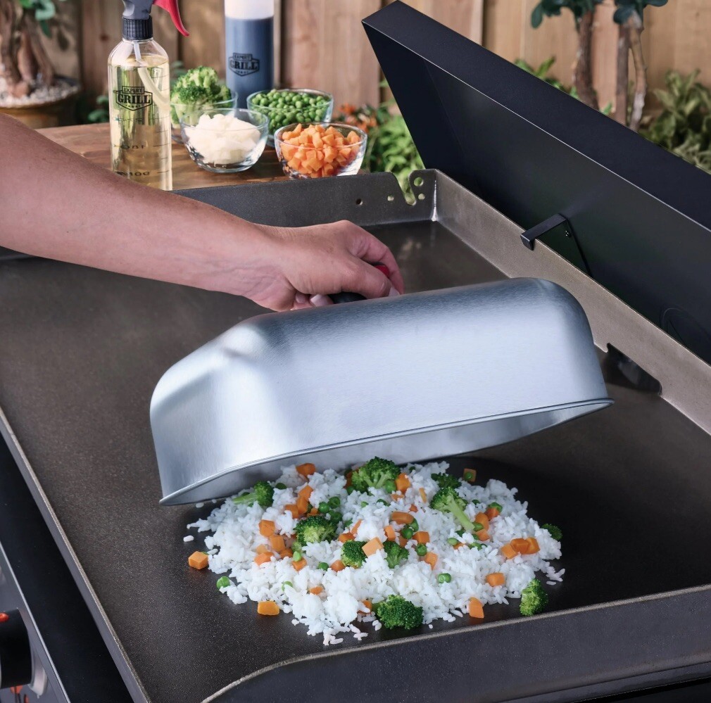 EXPERT GRILL 12” x 9.25” x 5.12” Stainless Steel Griddle Dome