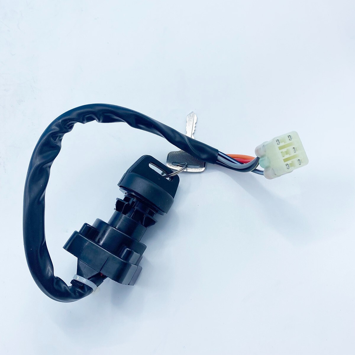 Caltric Ignition Switch With 2 Keys For 2007-2010 Suzuki King Quad LTA450X/450 – 5-Pin, 3A