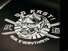 Go Fast Rear Window Decal Car Sticker Banner Jdm Vinyl Graphics Stance Kanji