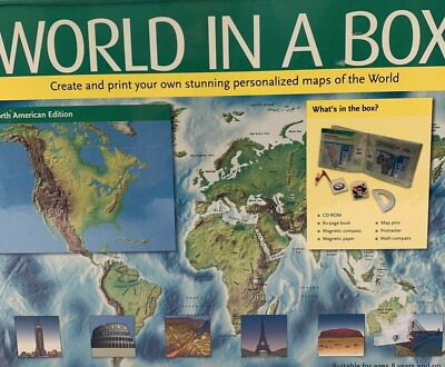 World in a Box Ben Renow-Clarke 2008 Kit Maps Geography Education CD ROM New 