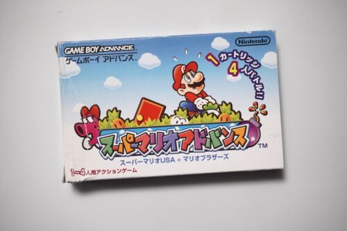 Game Boy Advance Super Mario Advance en boîte Japon GBA Jeu US Vendeur - Photo 1/4