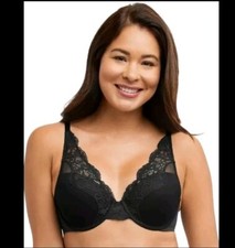 Women's Bali One Smooth U Comfort Stretch Lace Underwire Bra 34DD