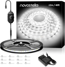 Novostella 40ft LED Strip Light Under Cabinet Lighting Kitchen Shelf Dimmable