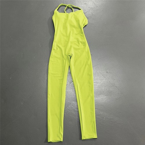 New Backless Sports Woman Lycra Fitness Overalls One Piece Jumpsuit Shorts Sport - Picture 26 of 57