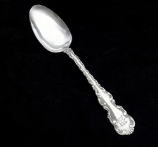Whiting Louis XV Sterling Silver Tablespoon/Serving Spoon 8 1/8" w/ Monogram