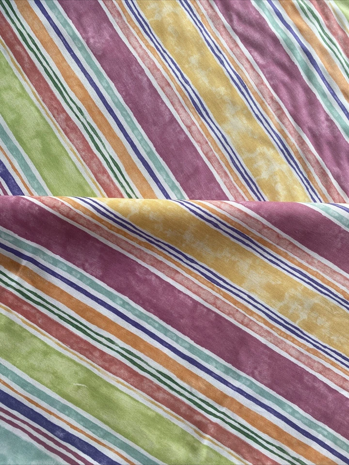 Robert Allen Home Fabric DuPont Teflon Striped Upholstery Drapery Pillows Decor - Image 4 of 4