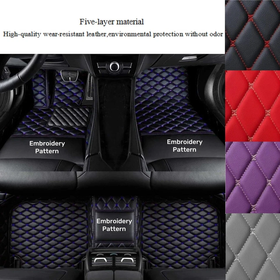 Alfombrillas impermeables de lujo para Audi A3 sedán/convertibles para coche Foto 2 de 4