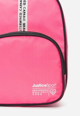 justice signature pink mini backpack Flip Sequin Mermaid Pretty Poly this Girls 17 inch Backpack from Justice brings style and function together in a creative way Justice Girls Denim Blue/Purple /Pink