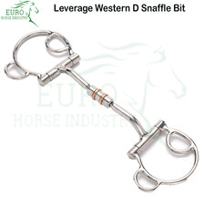 Leverage Western D Ring Bit Stainless Steel Copper Roller Mouth Horse Riding Bit